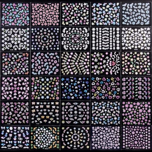 MAYCREATE® 60Sheets Mini Colorful Daisy Nail Art Stickers for Nail Extension Self-Adhesive Embossing Flower Nail Stickers Nail Art Embellishments DIY Nail Art Stickers MAYCREATE® 60Sheets Mini Colorful Daisy Nail Art Stickers for Nail Extension Self-Adhesive Embossing Flower Nail Stickers Nail Art Embellishments DIY Nail Art Stickers
